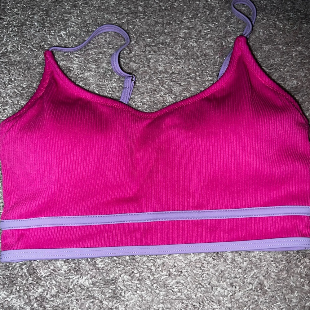 Pink and Purple two piece swim